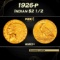 1926-p Gold Indian Quarter Eagle $2 1/2 Grades Select+ Unc