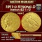 *Highlight* 1911-d Strong D Gold Indian Quarter Eagle $2 1/2 Unc Details USCG (fc)