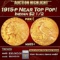 *Highlight* 1915-p Gold Indian Quarter Eagle Near Top Pop! $2 1/2 ms65+ SEGS (fc)