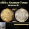 PCGS 1885-o Morgan Dollar Rainbow Toned $1 ms63 PCGS