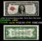 1928 $1 United States Note Ultra Rare Red Seal Grades xf+