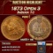 *Highlight* 1873 Open 3 Indian Cent 1c ms65+ rb SEGS (fc)