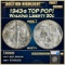 *Highlight* 1943-s Walking Liberty Half Dollar Colorfuly Toned TOP POP! 50c ms67+ SEGS (fc)