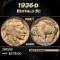 1936-d Buffalo Nickel 5c Grades GEM+ Unc