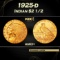 1925-d Gold Indian Quarter Eagle $2 1/2 Grades Select+ Unc