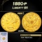PCGS 1880-p Gold Liberty Half Eagle $5 au58 PCGS
