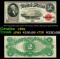 1917 $2 Large Size Legal Tender Note Thomas Jefferson Grades vf+ Signatures Speelman/White