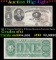 *Highlight* 1890 $1 Treasury Note Edwin M Stanton Grades xf+ Signatures Rosecrans/Huston (fc)