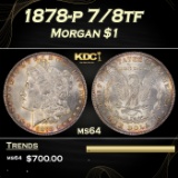 1878-p 7/8tf Morgan Dollar $1 Grades Choice Unc