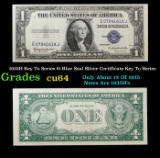 1935H Key To Series $1 Blue Seal Silver Certificate Key To Series Grades Choice CU