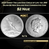 2020 Disney The Lion King Circle of Life 1oz .999 Silver $2 New Zealand Niue Commerative Coin Grades