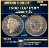*Highlight* 1908 Proof Liberty Nickel TOP POP! 5c pr68 SEGS (fc)