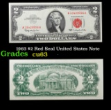 1963 $2 Red Seal United States Note Grades Select CU
