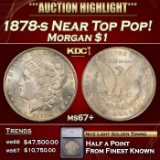 *Highlight* 1878-s Morgan Dollar Near Top Pop! $1 ms67+ SEGS (fc)