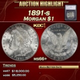 *Highlight* 1891-s Morgan Dollar $1 ms66+ SEGS (fc)