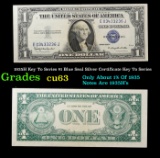 1935H Key To Series $1 Blue Seal Silver Certificate Key To Series Grades Select CU