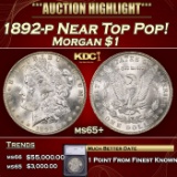 *Highlight* 1892-p Morgan Dollar Near Top Pop! $1 ms65+ SEGS (fc)
