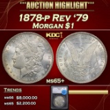 *Highlight* 1878-p Rev '79 Morgan Dollar $1 ms65+ SEGS (fc)