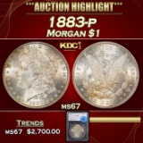*Highlight* 1883-p Morgan Dollar $1 ms67 SEGS (fc)