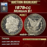 *Highlight* 1878-cc Morgan Dollar $1 ms64+ DMPL SEGS (fc)