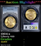 *Highlight* PCGS 1904-s Gold Liberty Double Eagle $20 ms62 PCGS (fc)