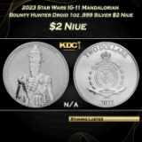 2023 Star Wars IG-11 Mandalorian Bounty Hunter Droid 1oz .999 Silver $2 Niue Grades Ungraded