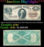 *Highlight* 1880 $1 Red Seal United States Note Grades xf Signatures Bruce/Gilfillan (fc)