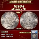 *Highlight* 1898-s Morgan Dollar $1 ms65+ SEGS (fc)