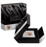 2022 Game OF Thrones Targaryen Sigil 1 oz .999 Silver Proof Medallion