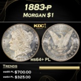 1883-p Morgan Dollar $1 Grades Choice Unc+ PL