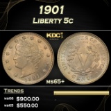 1901 Liberty Nickel 5c Grades GEM+ Unc