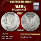*Highlight* 1885-s Morgan Dollar $1 ms64+ SEGS (fc)