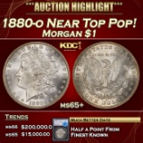 *Highlight* 1880-o Morgan Dollar Near Top Pop! $1 ms65+ SEGS (fc)