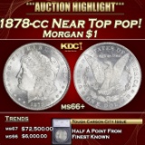 *Highlight* 1878-cc Morgan Dollar Near Top pop! $1 ms66+ SEGS (fc)