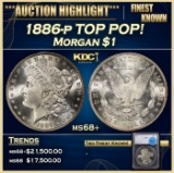 *Highlight* 1886-p Morgan Dollar TOP POP! $1 ms68+ SEGS (fc)