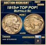 *Highlight* 1915-p Buffalo Nickel TOP POP! 5c ms68 SEGS (fc)