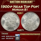 *Highlight* 1900-p Morgan Dollar Near Top Pop! $1 ms67+ SEGS (fc)