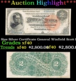 *Highlight* 1886 $2 Large Size Silver Certificate General Winfield Scott Hancock Grades xf FR-242 (f