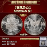 *Highlight* 1892-cc Morgan Dollar $1 ms65+ SEGS (fc)