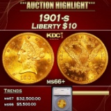 *Highlight* 1901-s Gold Liberty Eagle $10 ms66+ SEGS (fc)