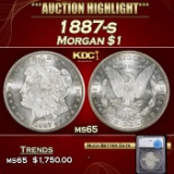 *Highlight* 1887-s Morgan Dollar $1 ms65 SEGS (fc)