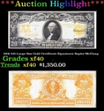 *Highlight* 1906 $20 Large Size Gold Certificate Grades xf Signatures Napier/McClung (fc)
