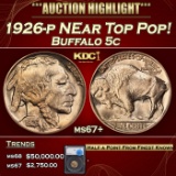*Highlight* 1926-p Buffalo Nickel NEar Top Pop! 5c ms67+ SEGS (fc)