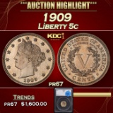 *Highlight* 1909 Proof Liberty Nickel 5c pr67 SEGS (fc)