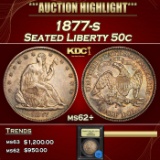 *Highlight* 1877-s Seated Half Dollar 50c Select Unc USCG (fc)