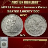 *Highlight* NGC 1857 SS Republic Seated Half Dollar Shipwreck Effect 50c NGC (fc)