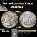 PCGS 1921-p Morgan Dollar Rare Mint Error $1 ms62 PCGS