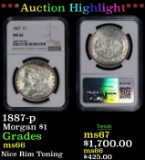 *Highlight* NGC 1887-p Morgan Dollar $1 ms66 NGC (fc)
