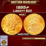 *Highlight* NGC 1895-p Gold Liberty Double Eagle $20 ms63 NGC (fc)