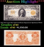 *Highlight* 1922 $20 Large Size Gold Certificate Grades xf Signatures Speelman/White (fc)